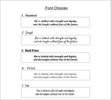 Load image into Gallery viewer, She is clothed with strength and dignity... Inspirational Cuff