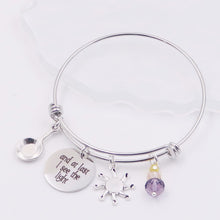 Load image into Gallery viewer, And At Last I See The Light - Girl with Long Hair - Rapunzel Bangle Bracelet