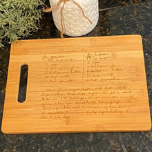 Load image into Gallery viewer, Mom's or Grandma's Recipe Cutting Board