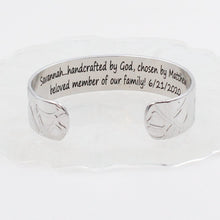Load image into Gallery viewer, Daughter In Law - Handcrafted by God... Inspirational Cuff