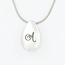 Load image into Gallery viewer, Silver Teardrop Necklace Urn Pendant Necklace