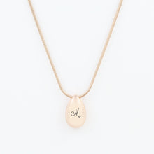 Load image into Gallery viewer, Rose Gold Teardrop Necklace Urn Pendant Cremation Necklace