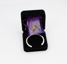 Load image into Gallery viewer, Silver Rose Gold Black Engraved Cremation Cuff Jewelry