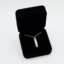 Load image into Gallery viewer, Personalized Silver Rectangle Stainless Steel Ashes locket