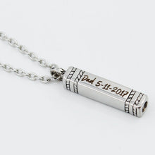 Load image into Gallery viewer, Personalized Silver Rectangle Stainless Steel Ashes locket