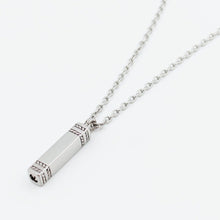 Load image into Gallery viewer, Personalized Silver Rectangle Stainless Steel Ashes locket