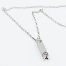 Load image into Gallery viewer, Personalized Silver Rectangle Stainless Steel Ashes locket