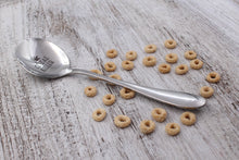 Load image into Gallery viewer, Cereal Killer Spoon ~ Custom Engraved Cereal Killer Spoon ~ Great Gift for Him or Her ~ Cool Cereal Spoon, Skull Spoon, dad gift Cereal Gift