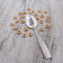 Load image into Gallery viewer, DAD'S CEREAL SPOON Stainless Steel Engraved Dad's Cereal Great Gift for Him Dad's Personal Cereal Spoon Father's Day Gift