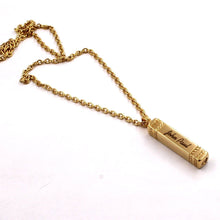 Load image into Gallery viewer, Personalized Gold Rectangle Ashes locket