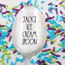 Load image into Gallery viewer, Custom Name Ice Cream Spoon