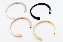 Load image into Gallery viewer, Silver Rose Gold Black Engraved Cremation Cuff Jewelry