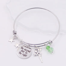 Load image into Gallery viewer, The Second Star To The Right - Flying Boy - Peter Pan Bangle Bracelet