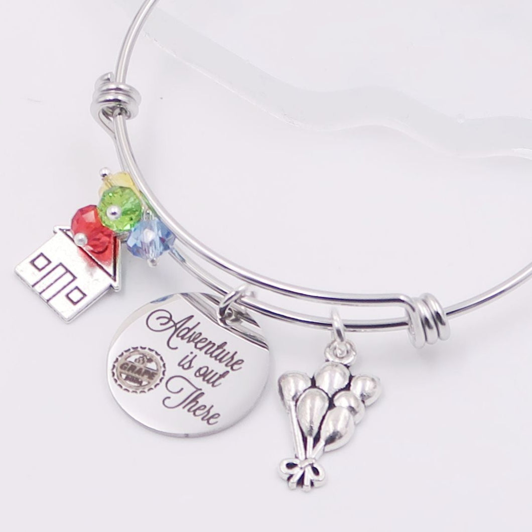 Adventure is out There - Balloon House - Up Bangle Bracelet