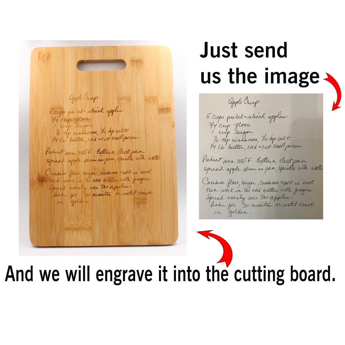 Recipe For A Mom Cutting Board