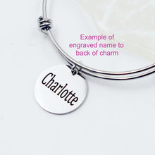 Load image into Gallery viewer, Tale As Old As Time - Rose - Beauty Beast - Bangle Bracelet
