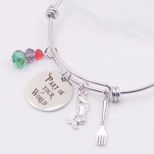 Load image into Gallery viewer, Part Of Your World - Mermaid - Little Ariel Bangle Bracelet
