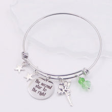 Load image into Gallery viewer, The Second Star To The Right - Flying Boy - Peter Pan Bangle Bracelet
